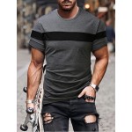Men Color Block Tee